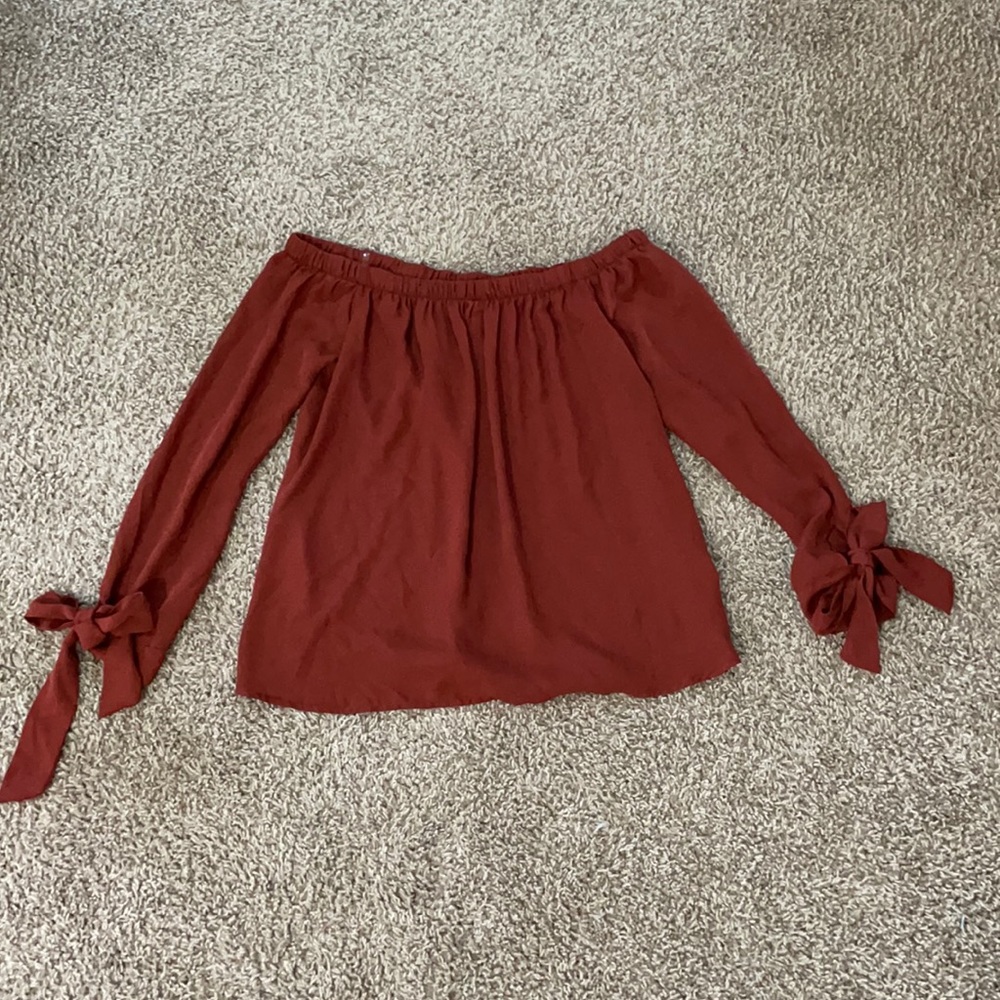 Off-the-shoulder blouse